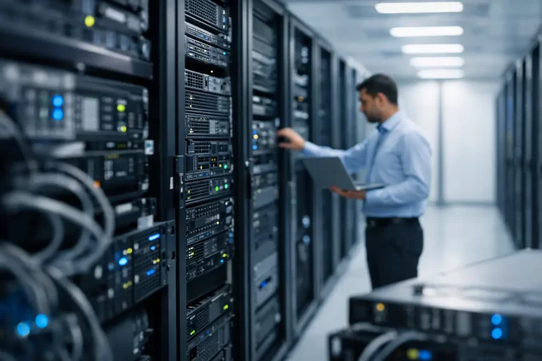 Datacenter empresarial para operações sem parada